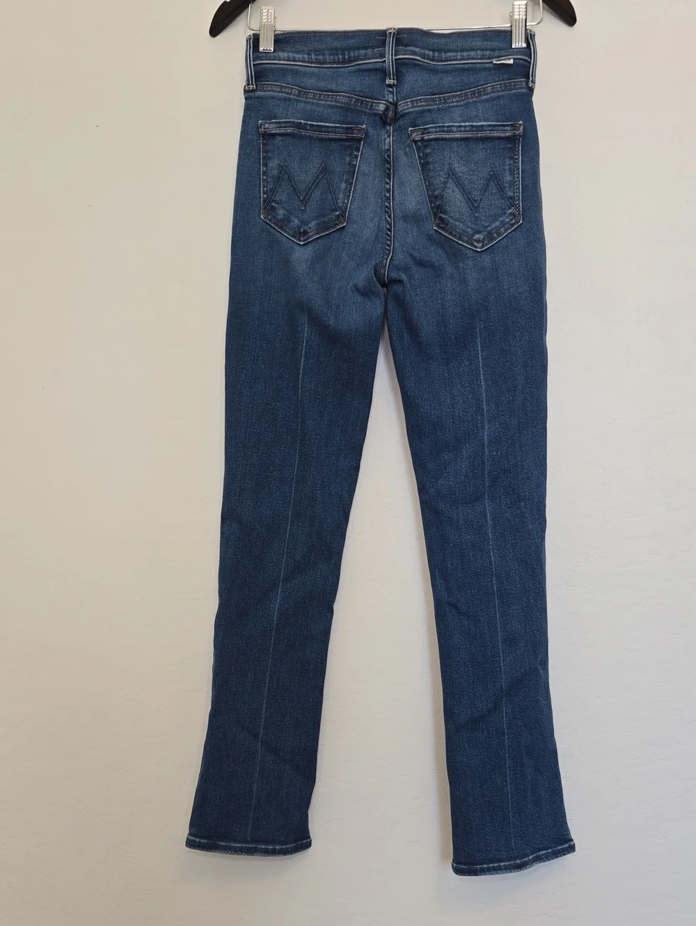 MOTHER The Rascal Hover Jeans Opposites Attract High Waist Straight Leg Size 25